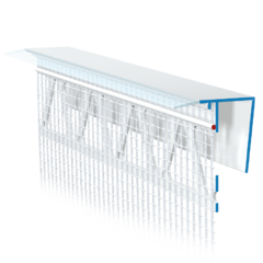 V81-2012 / Clip-on profile for back-ventilated rainscreens, for upper edge