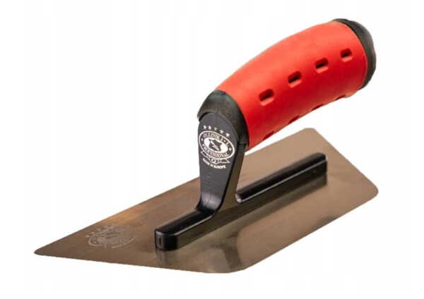 Inverted trapezoid venetian trowel