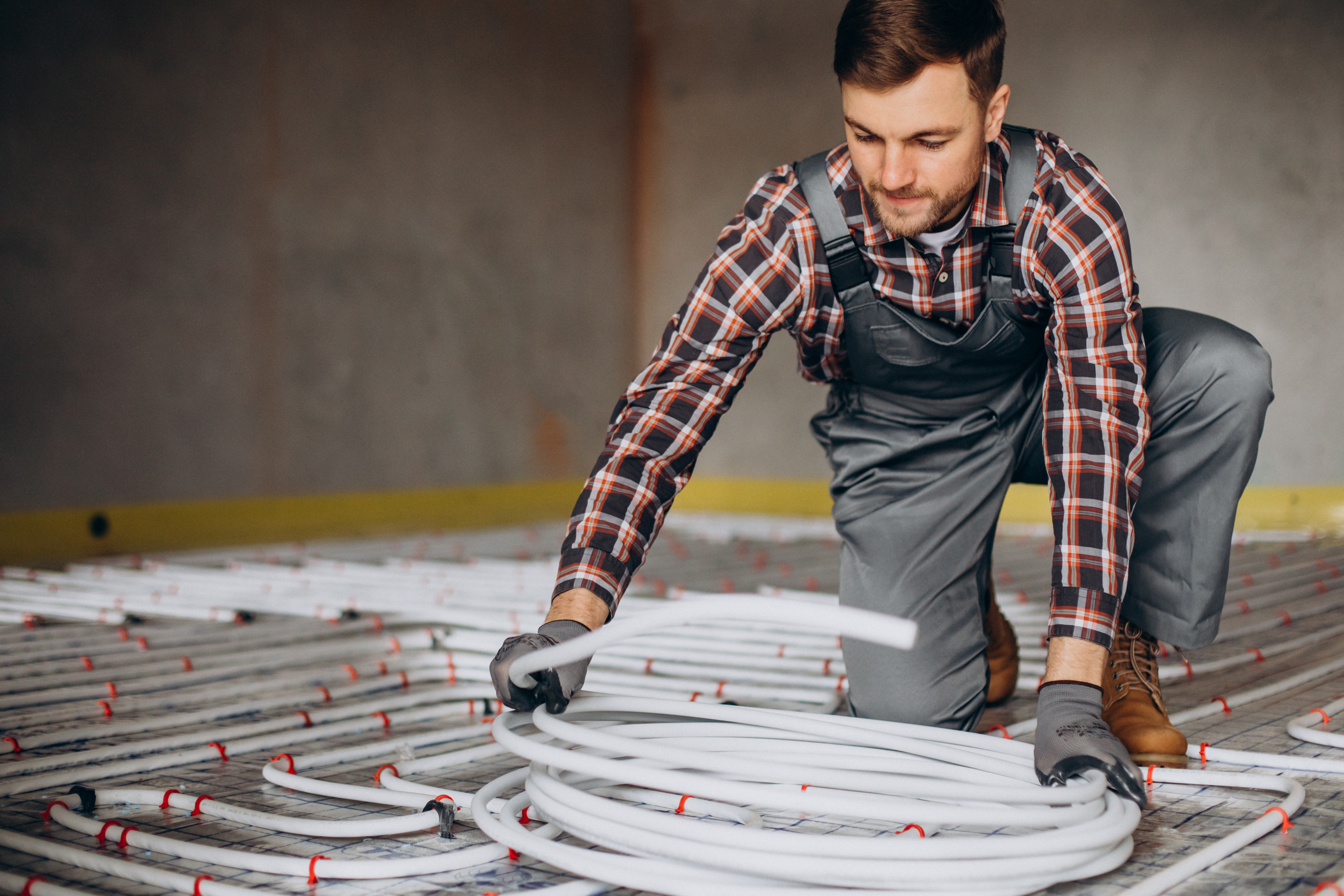 Water underfloor heating