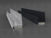 Plasterboard edging profile with dilatation tape and protective lip