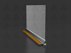 W30-plus AG / 3D Telescopic window reveal profile with protective lip and mesh, anthracite
