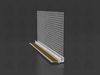 PRT 379 / Window profile for insulation with collar with mesh 6/9 mm