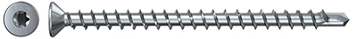 FPF ST / Full thread screw Power-Full CSK head, TX, blue zinc-plated, full thread 10 mm