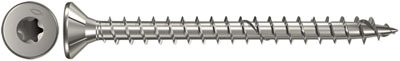 FPF ST / Chipboard screw stainless steel Power-Fast A2, csk head, TX, full thread 4,5 mm