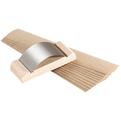 PAR-1780 / Abrasive sanding wedge + 10 sandpaper sheets