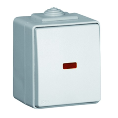 48152 CBR / Rocker Push-Button with Orienting Light, white