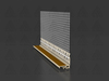 EW 2D 06 I / 2D Window reveal profile with protective lip and mesh, ivory