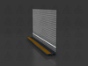 EW 2D 09 AG / 2D Window reveal profile with protective lip and mesh, anthracite