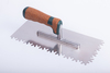 Notched trowel with FROSI teeth